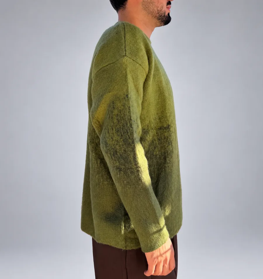 Yün Dokulu Oversize Kazak