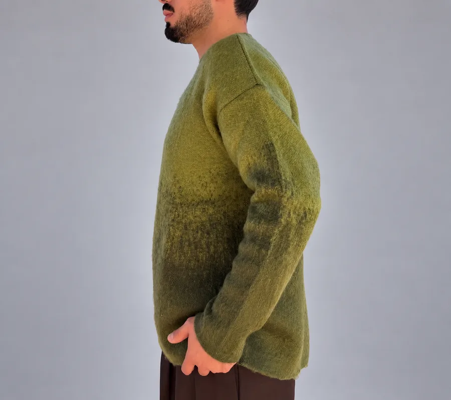Yün Dokulu Oversize Kazak