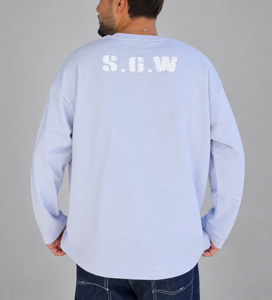 Baskılı Oversize Sweatshirt
