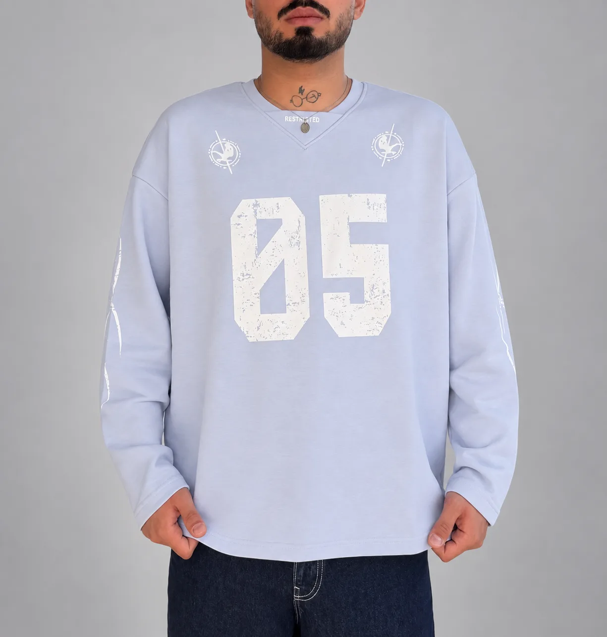 Baskılı Oversize Sweatshirt